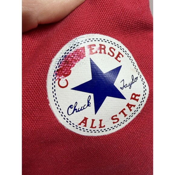 Converse Chuck Taylor All Star Mens 12 Red Shoes Hi Top Classic Canvas Sneakers - Picture 12 of 16